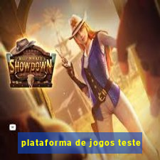 plataforma de jogos teste