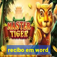 recibo em word