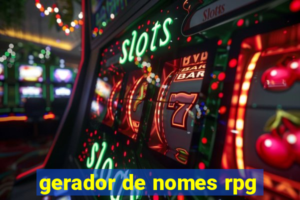 gerador de nomes rpg